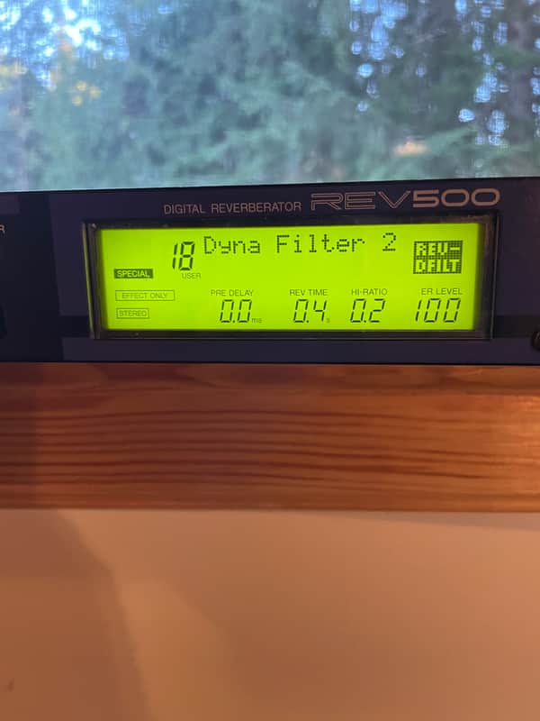 Yamaha REV500 Digital Reverberator 1990s - Black image 1