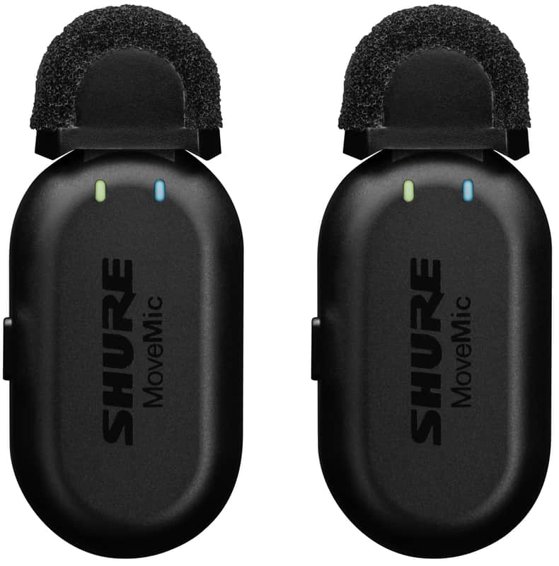 Shure MoveMic Two Wireless Clip-On Microphone Pair image 1