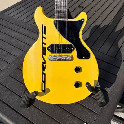Hand built - Luthier built Corvette Doublecut Doublecut 2026 - Yellow Sparkle image 2