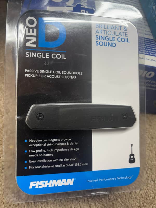 Fishman Neo-D Single Coil Acoustic Soundhole Pickup – New in Package image 1