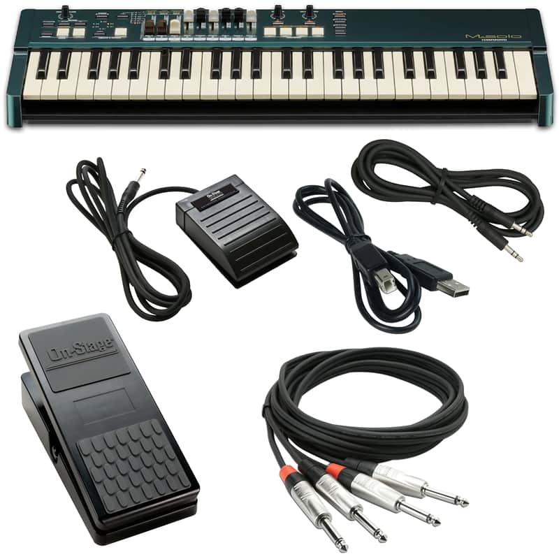 Hammond M-solo Organ - British Racing Green CABLE KIT image 1