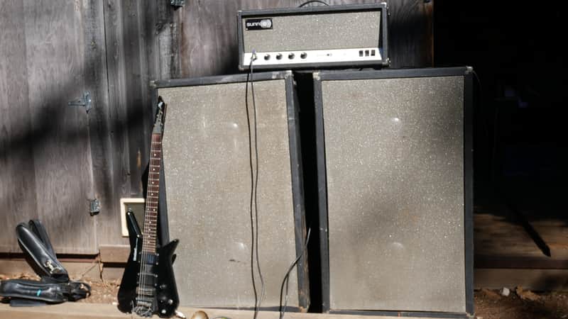 Pair of 1968 Custom Sunn-Style 2x15 Cabinets – 4 JBL D130F Speakers image 1