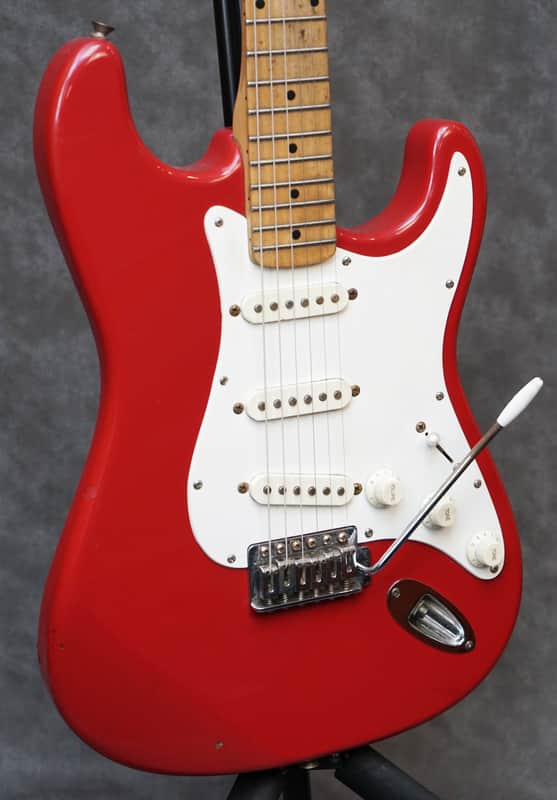 Fender  Squier Stratocaster 1994 - Fullerton Red Finish with Pro Setup image 1