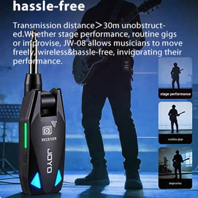 Joyo JW-08 Wireless Transmitter Receiver UHF ISM 20-20kHz Frequency Band, price include the import duty for US buyer image 2