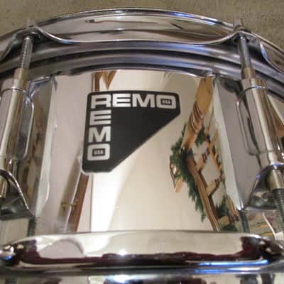 Remo Vintage Quadura Snare Drum, Acousticon Shell, 10 Lugs, Dual Throw Offs - Excellent! image 2