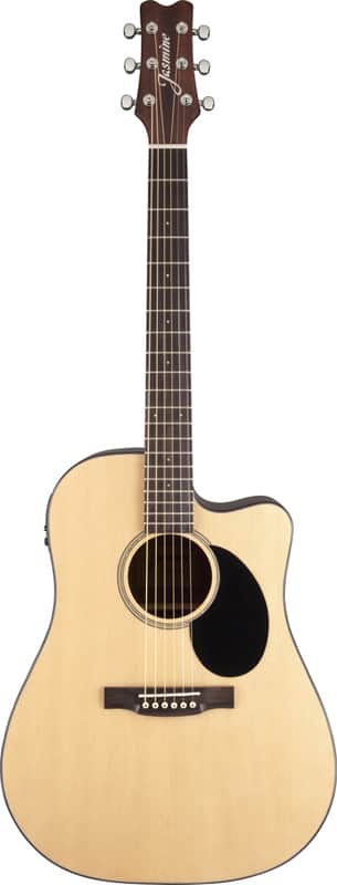 Jasmine by Takamine JD36CE-NAT Dreadnought Acoustic-Electric Cutaway Guitar image 1