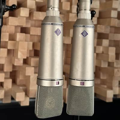 Vintage Neumann U87 Condenser Microphone Matched Stereo Pair! Sequential SN! 1971 U 87 With Swivel Mounts. Rare! image 2