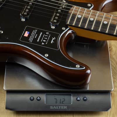 Fender Limited Edition American Ultra Strat Ebony Tigers Eye US23063027 image 8