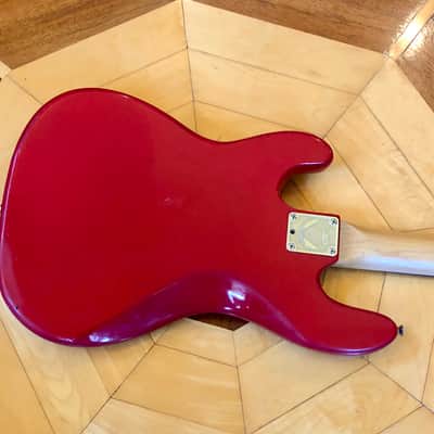 VINTAGE Dean Jammer III Red Bass Guitar, 1980s, Made In Korea, 34" Scale, 2 Pu's image 12
