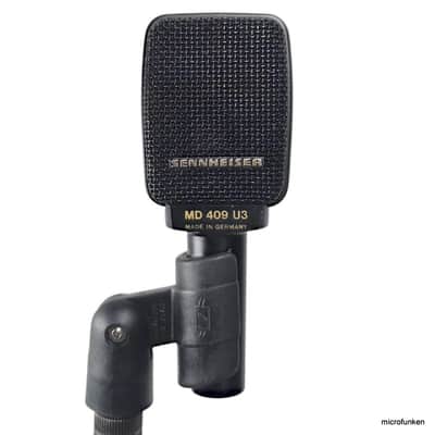 Sennheiser MD409-U3 ✓Serviced 80s Vintage Dynamic Microphone # 11930 image 2