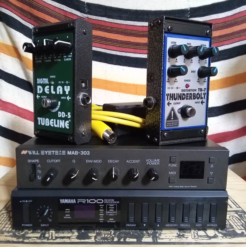 Will Systems MAB-303 analog clone 90s w/ 3 effects Pedals Bundle image 1