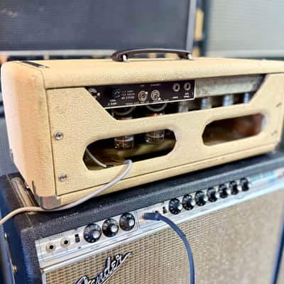Fender Bassman Amp 6G6 1962 - Blonde original vintage USA blond brownface tube amplifier image 5