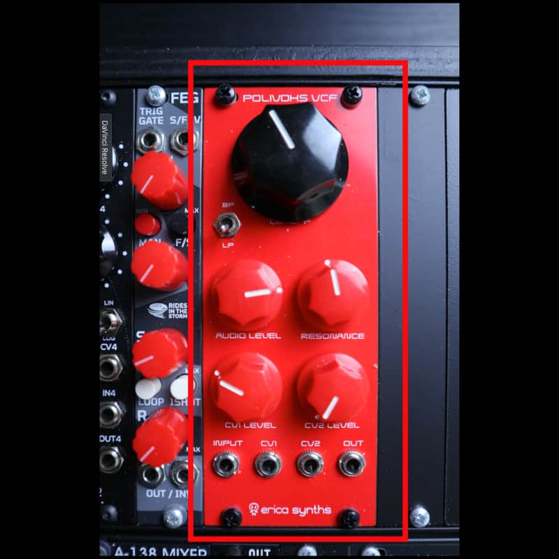 Erica Synths Black Polivoks VCF V2 RED image 1