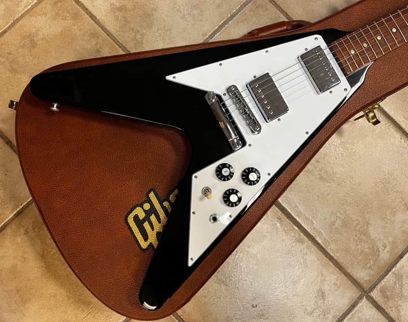 2015 Gibson USA Japan Limited Edition 70s Flying V Ebony