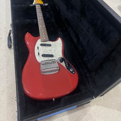 1995 Fender MG-69 Mustang Reissue - Fiesta Red - Made in Japan (MIJ) - Includes Hardshell Case image 10