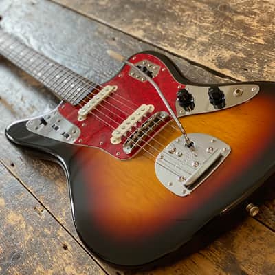 Fender Japan Very Clean 1993 Jaguar '66 Reissue MIJ N-Serial Grunge Era Three Tone Sunburst image 4