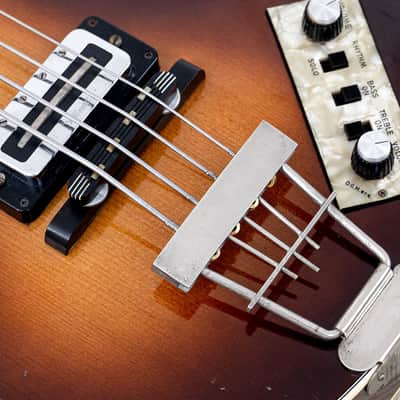 1974 Hofner 500/1 Beatle Bass Vintage Violin Bass Sunburst w/ Blade Pickups, Case image 8