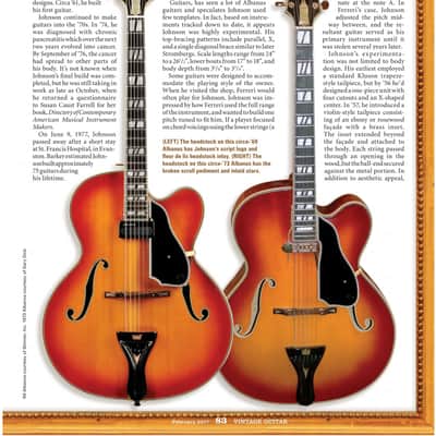 Albanus Professional 17" Archtop (1950's) - RARE and VIBRANT! image 20