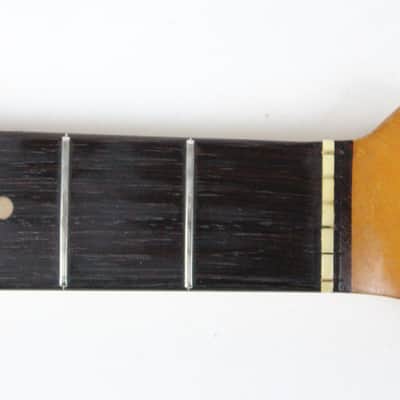 RARE 1963 Vintage Fender Stratocaster Neck Maple Brazilian Rosewood Clay Inlays Strat USA 1960s L-Series Pre-CBS image 2