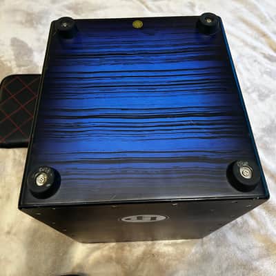 Latin Percussion LP Aspire Accents Cajon - Blueburst Streak Finish 2010s w/ LP Seat Cushion image 7