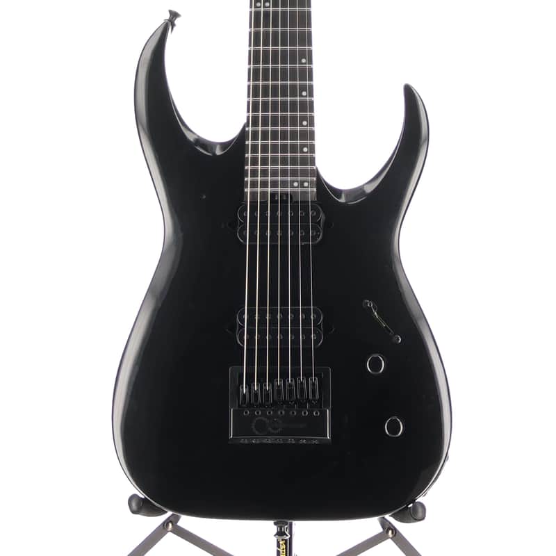 Jackson Pro Series Signature Misha Mansoor Juggernaut ET7, Metallic Black, Professional Setup (O13) (10472) image 1