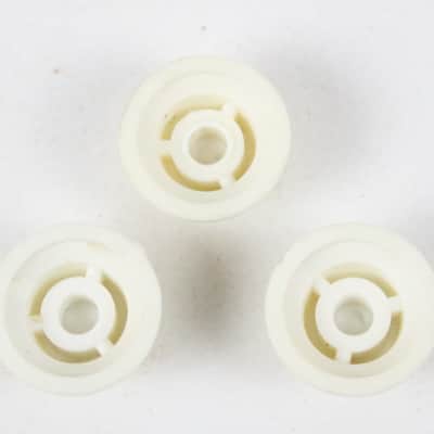 1970s-1980s Fender Stratocaster Strat White/Cream Volume/Tone Knob Set ~VINTAGE~ image 3