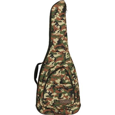 Fender FE920 Camo Electric Guitar Gig Bag with 20mm Padding, Woodland Camo image 1