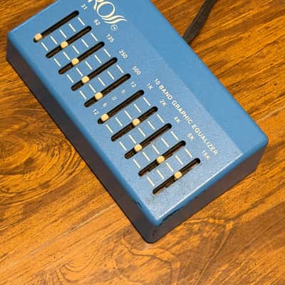 Ross 10 Band Graphic Equalizer 1980s - Blue image 1