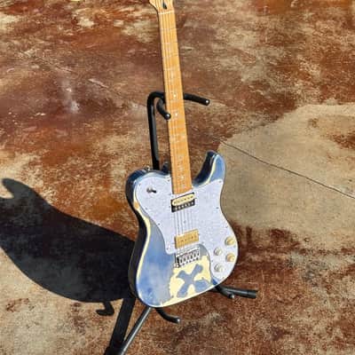 Fender Upgrade Squire Telecaster (relic) 2007 - Metalic Blue image 1