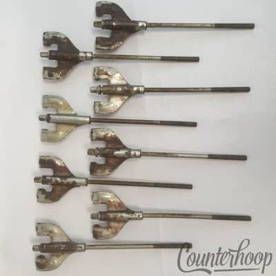 Gretsch 8x Tension 6" T-Rods+Claws Broadkaster Vintage40s Nickel Bass Drum/Snare image 2