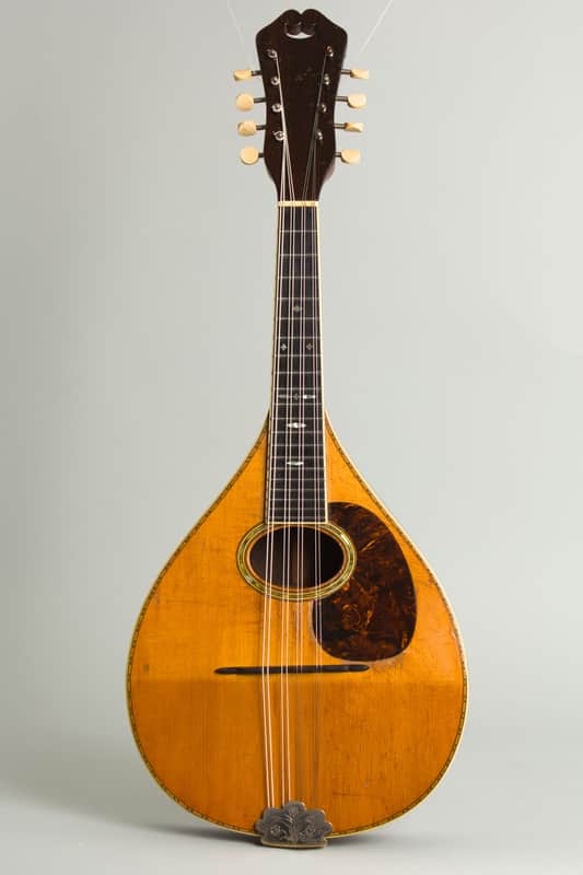 C. F. Martin Style C Flat Back Mandolin (1932), ser. #15376, black hard shell case. image 1