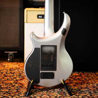 Ernie Ball Music Man John Petrucci Majesty 7 – 2015 – Silver Lining – Excellent Condition – Complete Case Candy – Signed Backplate image 11