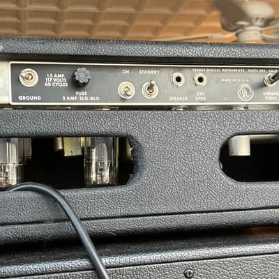Vintage 1967 FENDER Band-Master AB763 Tube Amp Head~Black Panel/Faced & Clean~SEE VIDEO! *SALE* image 9
