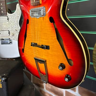 Fender Coronado I Sunburst 1966 Hollow Electric Guitar image 5