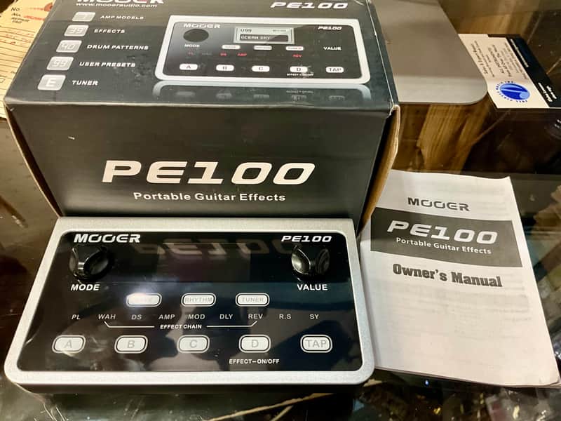 Mooer PE-100 Guitar Multi-Effects 2010s - Black/Silver image 1