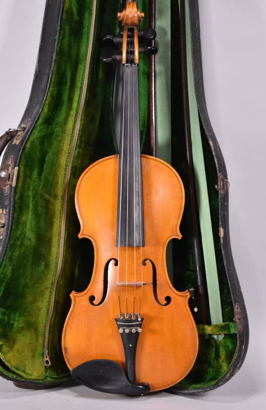 1926 Neuner & Hornsteiner 4/4 Violin Natural Finish w/OHSC image 1