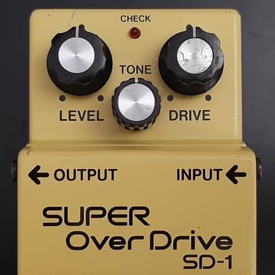 1983 - Made in Japan - Vintage Boss SD-1 Super OverDrive (Black Label) 1981 - 1988 - Yellow image 9