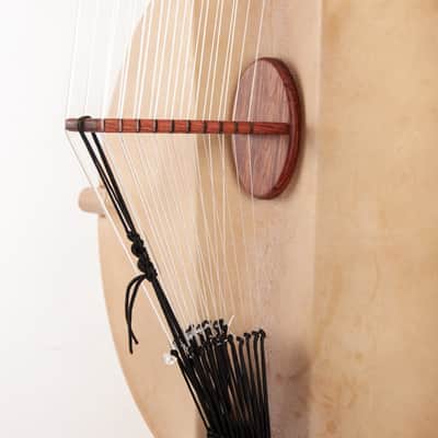 Acacia wood Kora - Traditional 21/22 string African Harp (made to order) image 6
