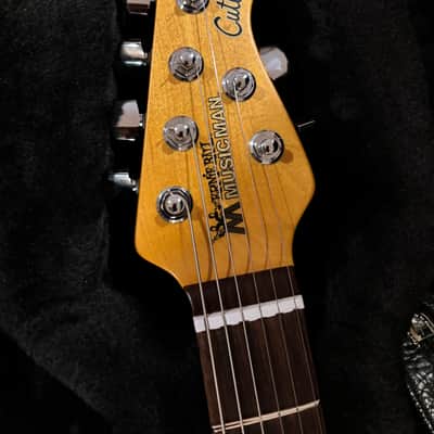 Ernie Ball Music Man Cutlass HSS Kaser B-52 2018 - 2021 - Vintage Turquoise Blue - OHSC, Tremolo, Strap, Strap Locks image 7