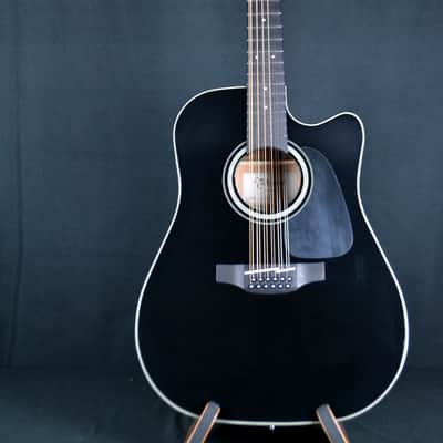 Takamine GD-30CE 12-string acoustic-electric guitar - Black image 2