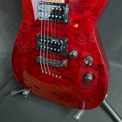 ESP LTD MH-200QM NT Electric Guitar See-Thru Black Cherry (441) image 4