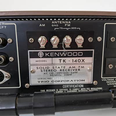 Kenwood TK-140X Vintage 1970s AM/FM Stereo Receiver 200W image 6