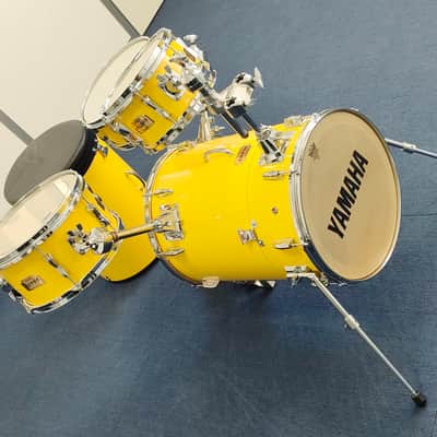 Yamaha - Hipgig MKI – Yellow Drum Kit – Vintage Rare Compact Drum Set - Inc. Cases image 7