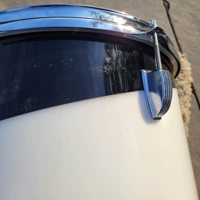 1970s Ludwig 13" Vistalite Concert Tom Drum - Pattern E Black/White Swirl (231-1) image 9