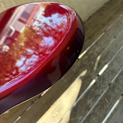 Greg Koch Fender matching head stock American Vintage '62 'Thin Skin' Jaguar 2007 - 2008 - Candy Apple Red AVRI image 8