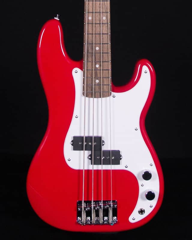 Squier Mini P-Bass, Laurel FB, Dakota Red image 1