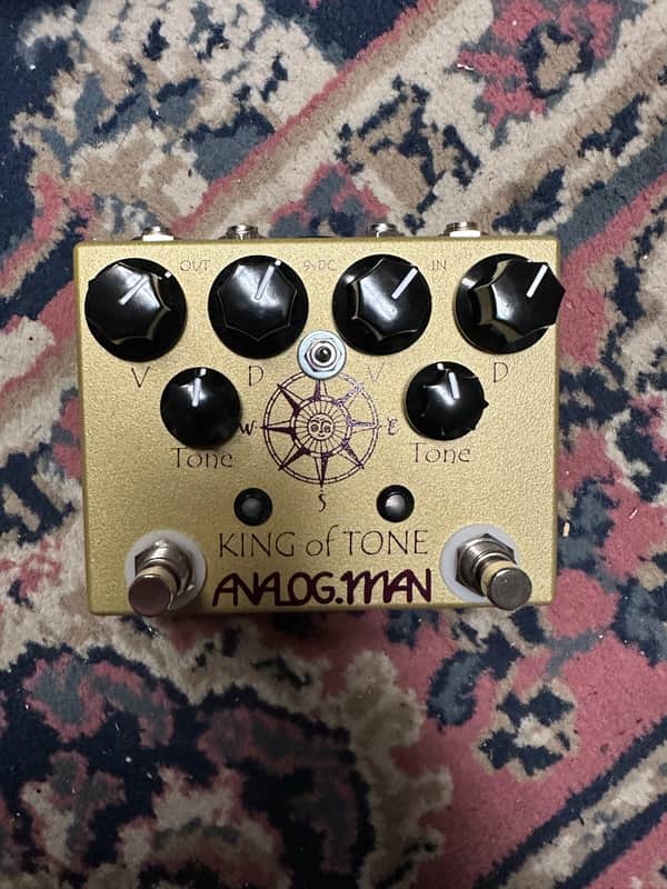 Analogman King of Tone V4 with Four Jack and Toggle Options | Reverb