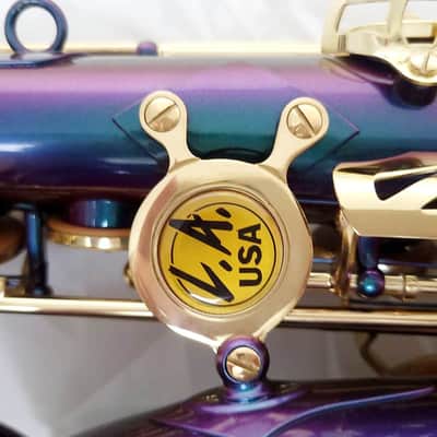 LA Sax Alto Saxophone, with high G key - Chameleon Color image 4