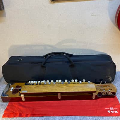 Taisho Goto - Nagoya harp.  Keyed lap steel like Japanese instrument with soft image 22