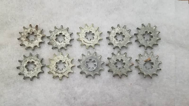 10x 1970s vintage ROGERS STAR WASHERS - SWIVOMATIC - KNOBBY Tom- Cymbal - Floor Tom Leg HOLDER MOUNT image 1